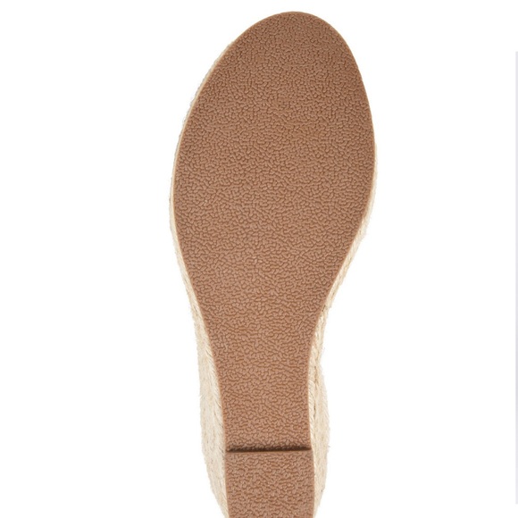 Montce Black and Cream Espadrille Wedge Sandals with Ankle Ties - Picture 11 of 11